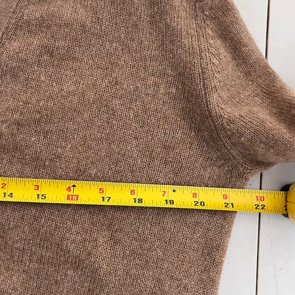 KHAITE Amelia Camel 100% Cashmere Sz S Cardigan - Picture 12 of 15